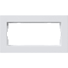 GIRA - Ramme E2 Flat montering Renhvit matt 2 hulls ramme uten midtdeler