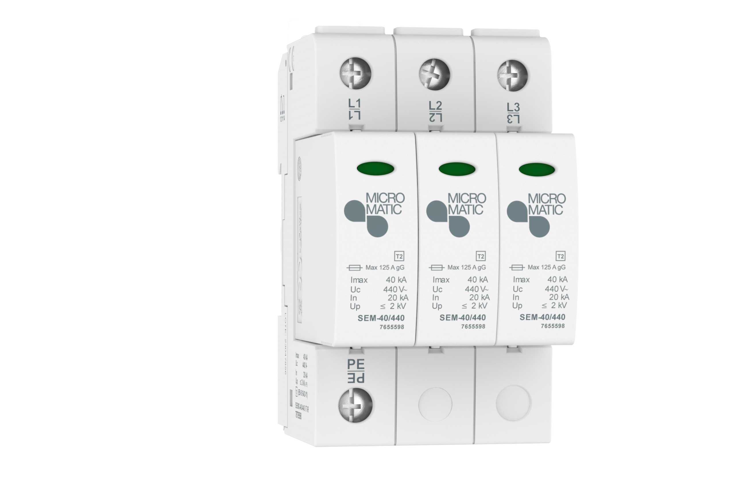 Function - Overspenningsvern mellomvern SEM3-40/440 IT  pluggbart 3 p