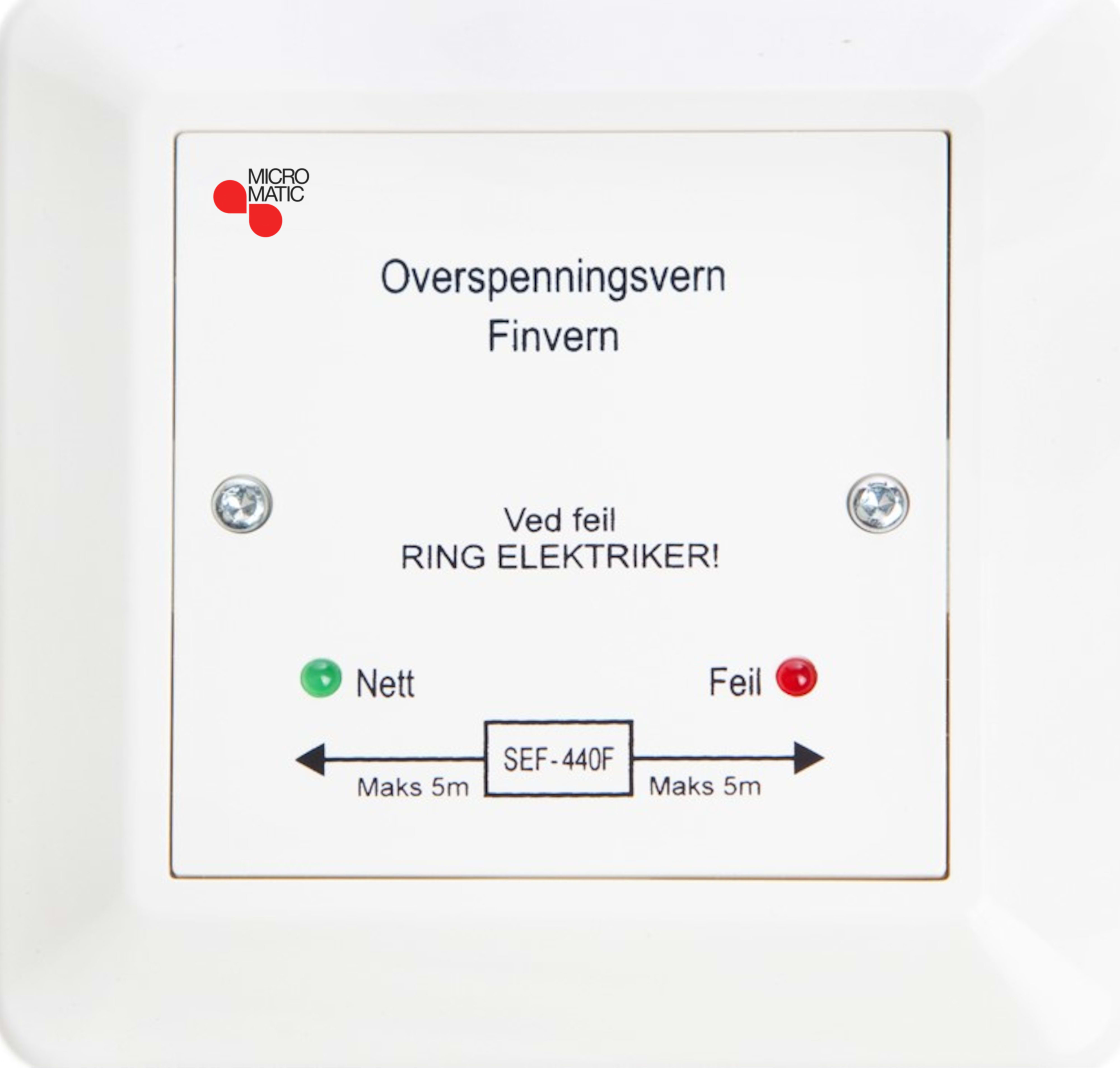 Function - Overspenningsvern Finvern for mont i boks og kanal