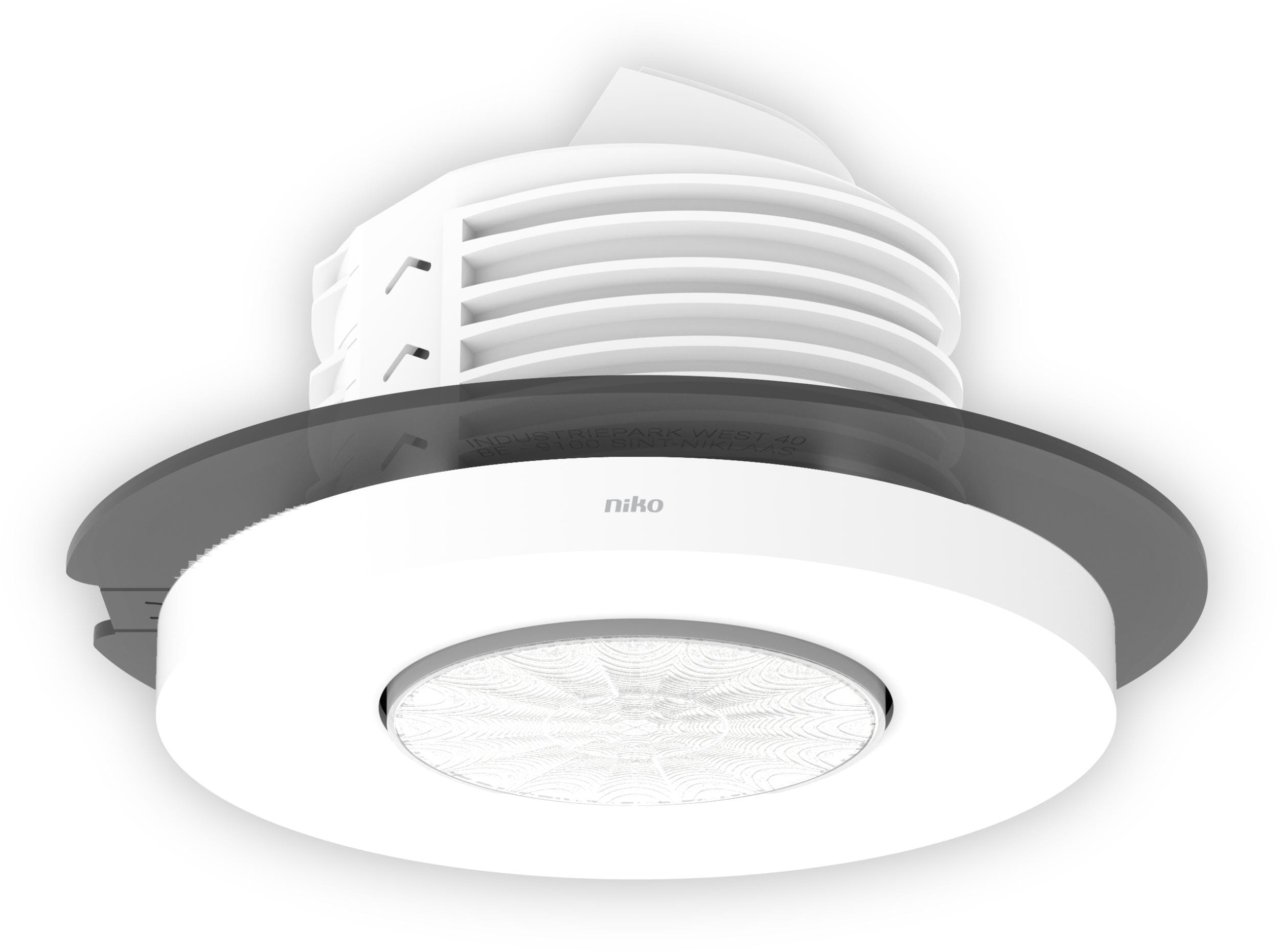 Function - Tilstedeværelsessensor, 360°, 230 V, 12 m, master, planforsenket/for innfelling