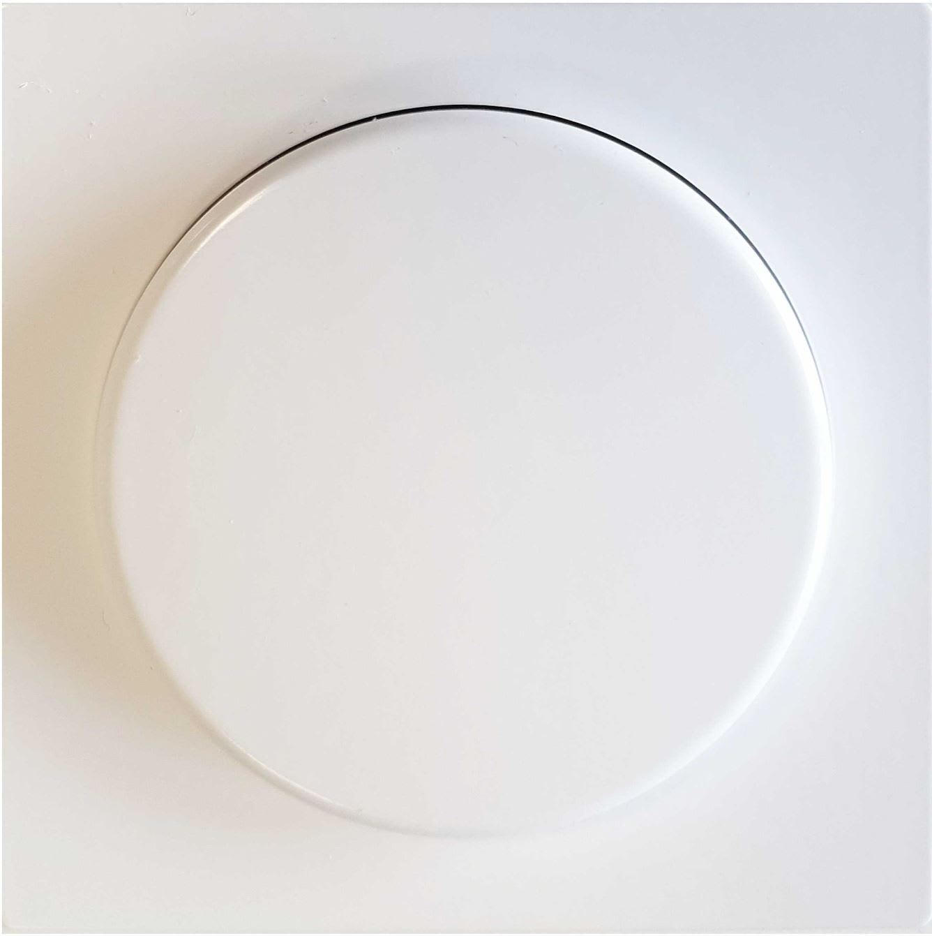 Function - Exxacthvit (RAL9003) bakplate og dreieknapp for LED1 DIM200, Betegnelse SE45010, Elnummer 1441010.