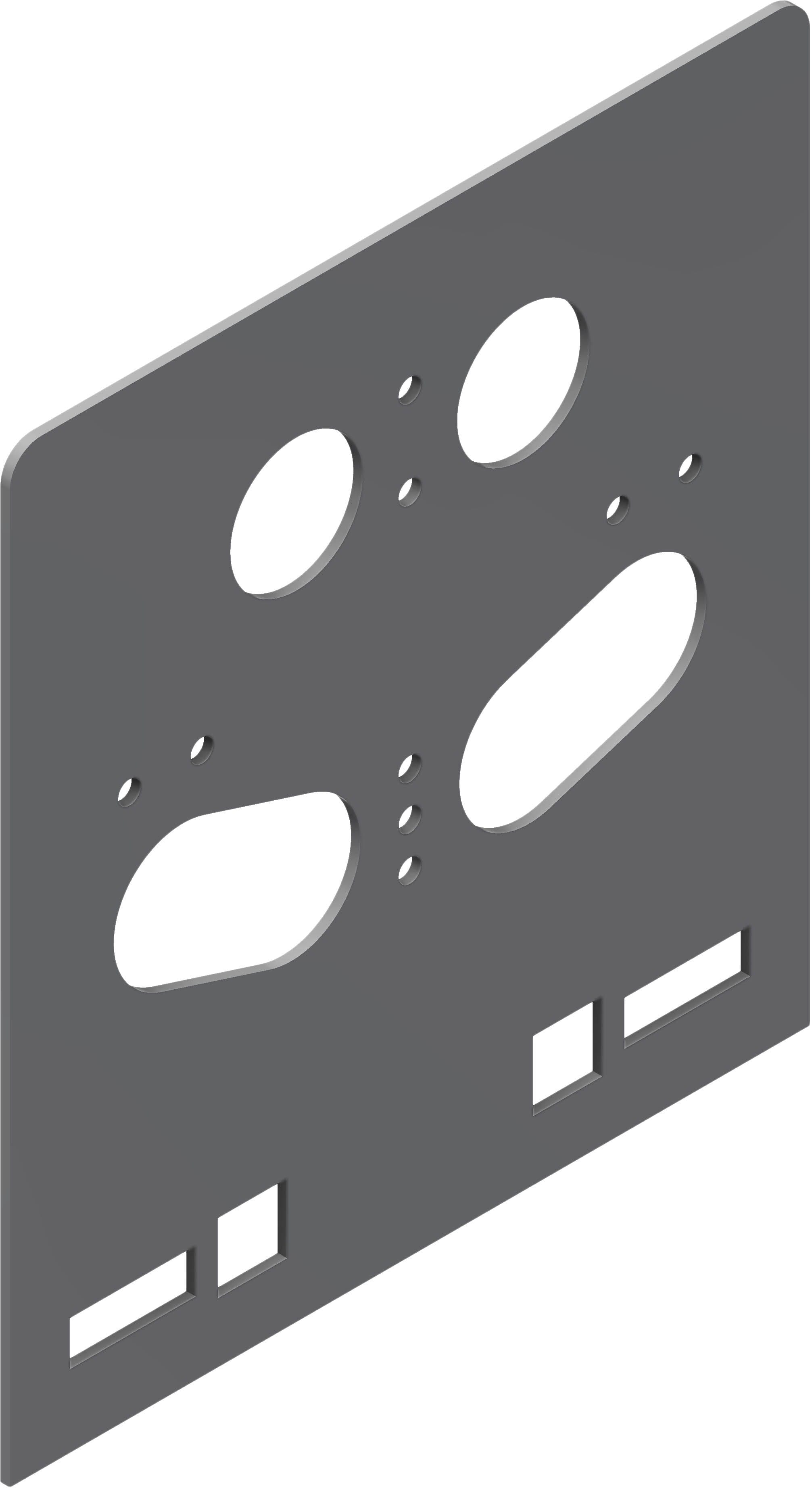 Øglænd system - Stikkontaktplater A-SPB/LOE SO-1 SS