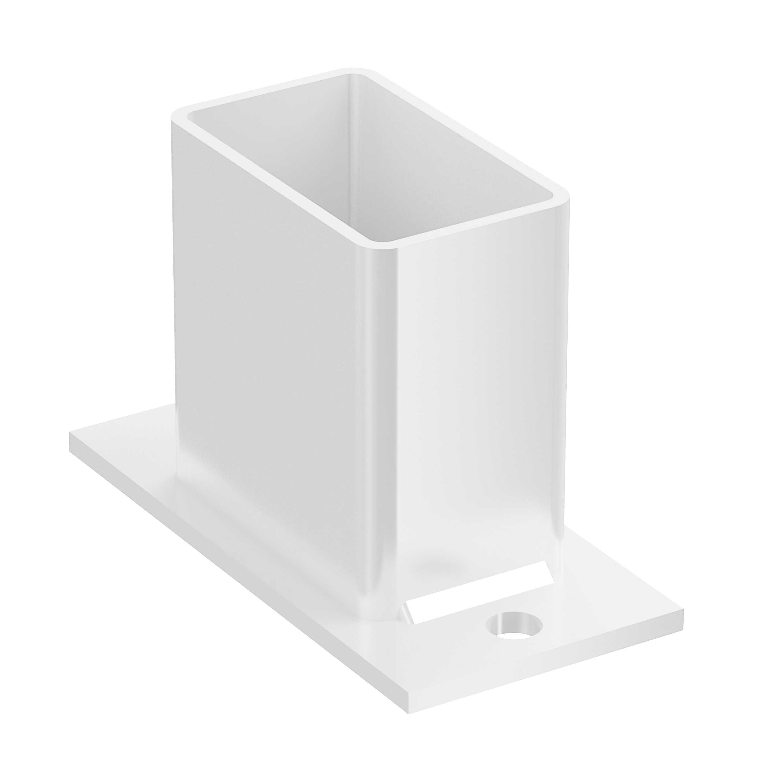 Wibe Group - PENDELSTØTTE FOR PENDEL- / ANKERSKINNE 24/20FS, WIBE, ZINKPOX HVIT 80