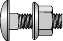Wibe - Skruesats B13, M6x25mm, Wibe, ELZ, el-forsinket, (pose av 50stk)