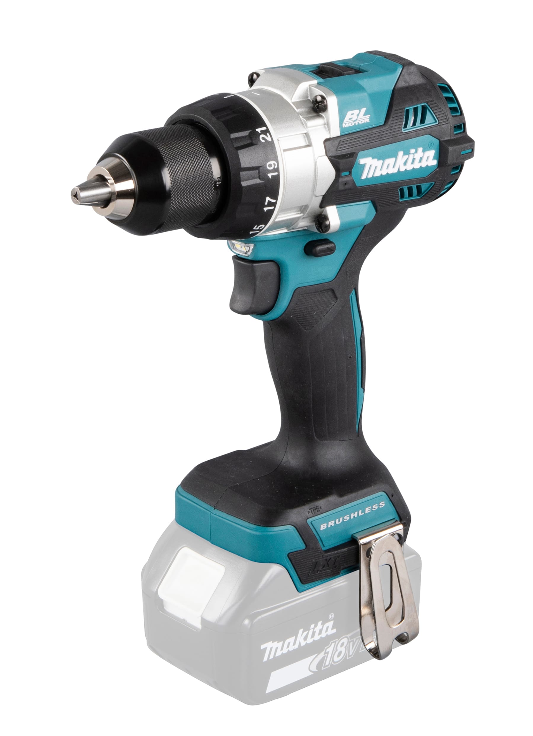 Makita - BORSKRUTREKKER 18V DDF486Z 2 batterier og lader Makita