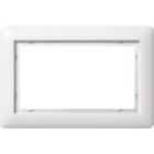 GIRA - Ramme Standard 55 hvit silkematt 1,5 hull åpen for innfelt dobbel stikkontakt
