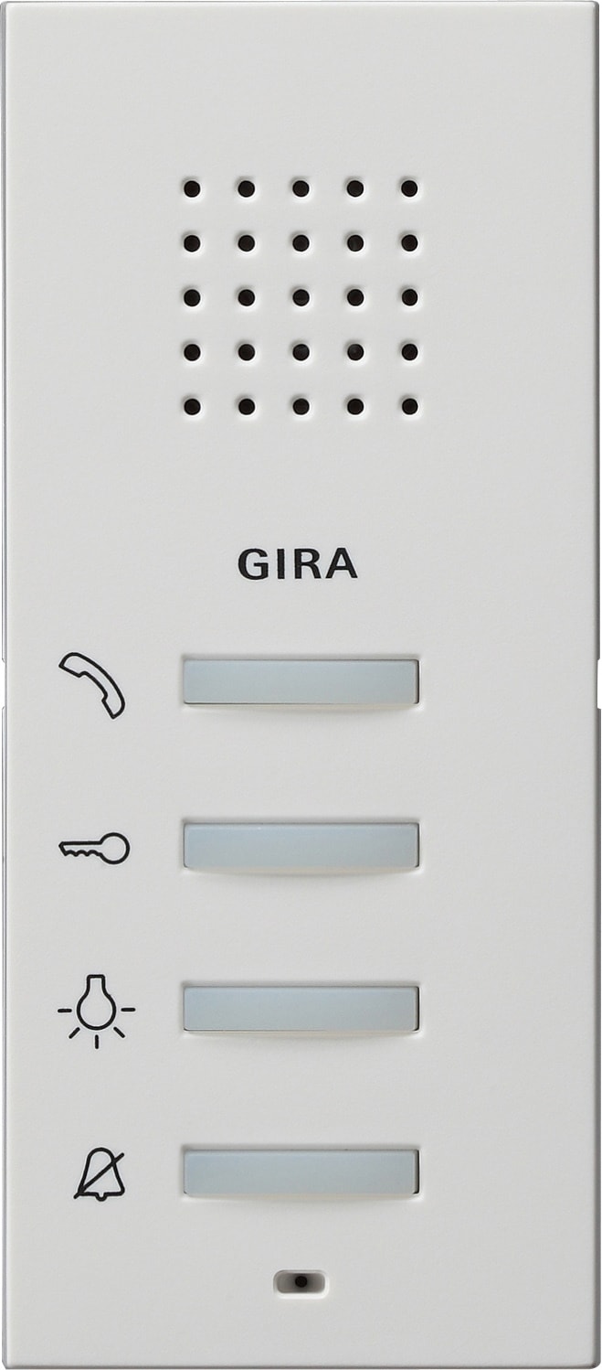 GIRA - Svarapparat Påvegg System 55 renhvit matt