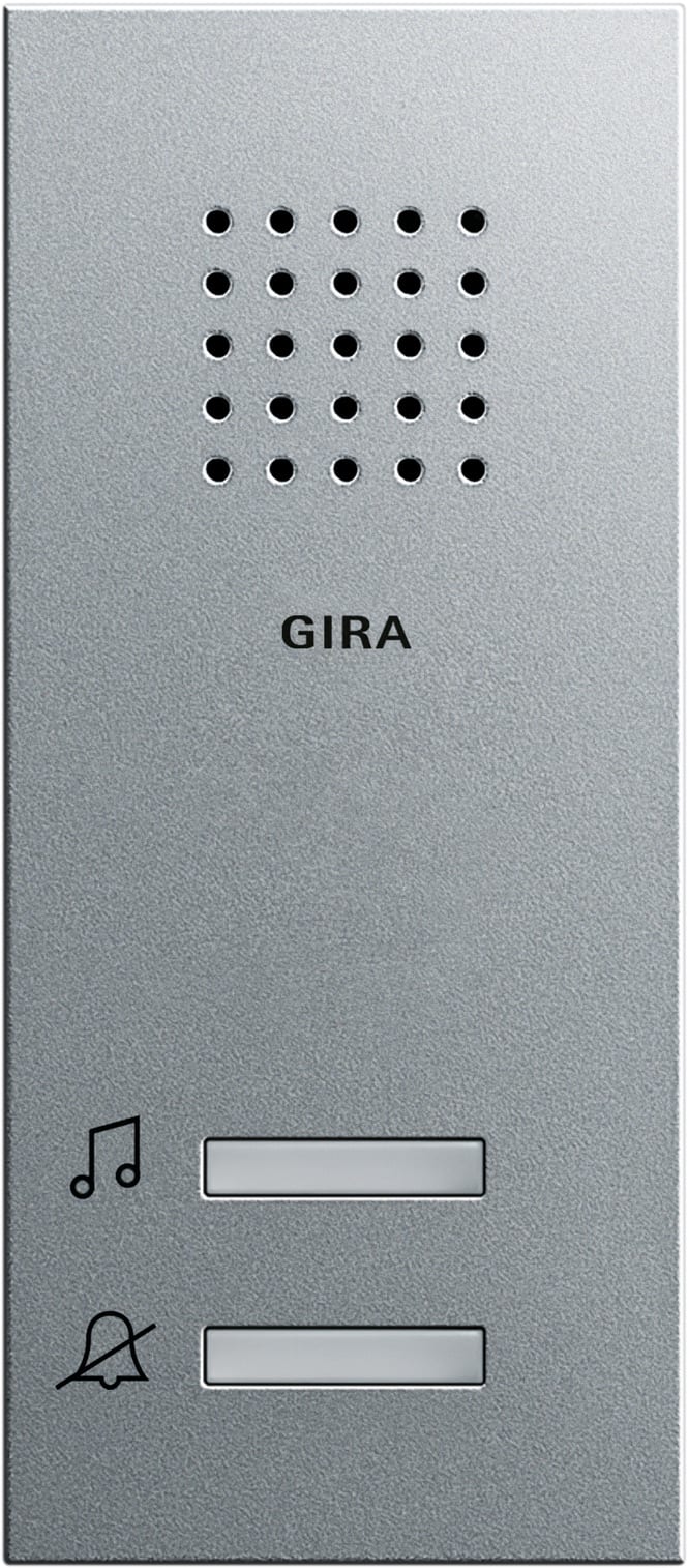 GIRA - Påvegg ringeklokke System 55 aluminiumsfarget
