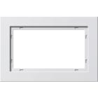 GIRA - Ramme E2 hvit silkematt 1,5 hull for innfelt dobbel stikkontakt
