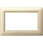 GIRA - Ramme Standard 55 kremhvit 1,5 hull åpen for innfelt dobbelstikkontakt