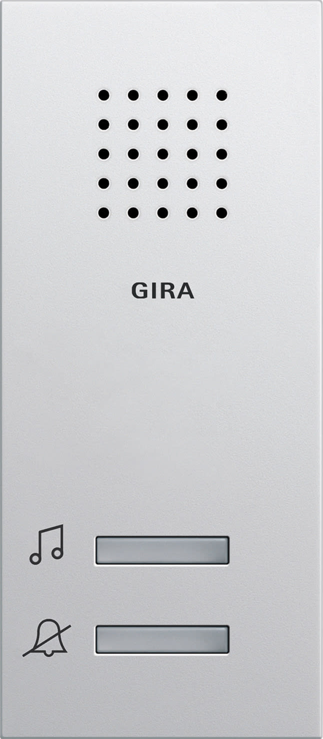 GIRA - Påvegg ringeklokke System 55 renhvit matt