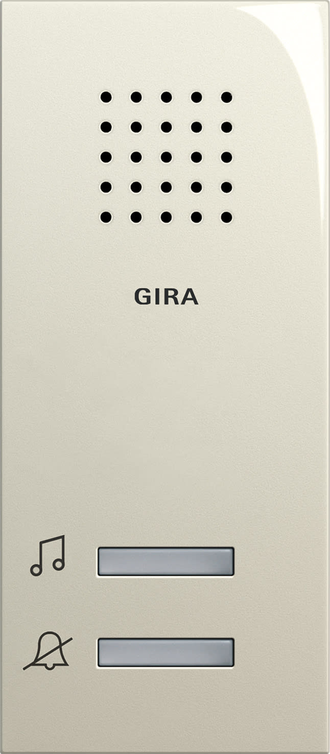 GIRA - Påvegg ringeklokke System 55 kremhvit