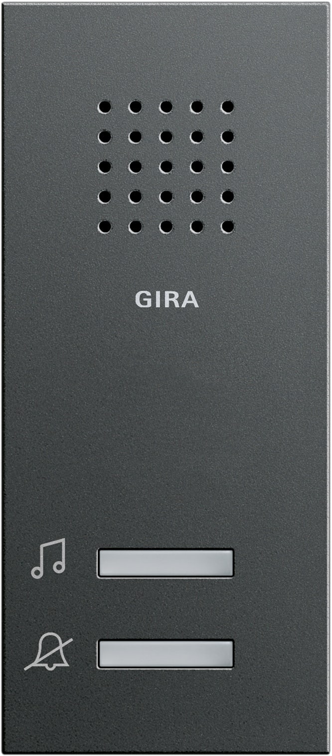 GIRA - Påvegg ringeklokke System 55 antrasitt