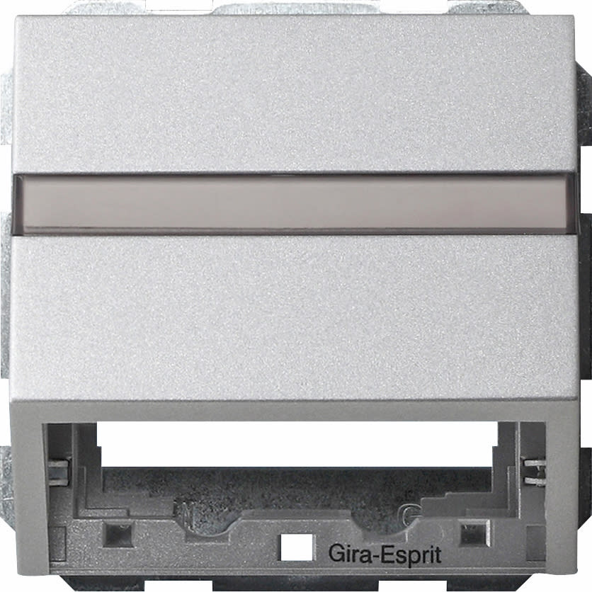 GIRA - Databoks MF med festeplate System 55 aluminiumsfarget