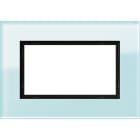 GIRA - Ramme esprit glass mint 1,5 hull åpen for innfelt dobbel stikkontakt