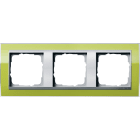 GIRA - Avdekkingsramme 3x for farge aluminium Gira Event Clear grønn
