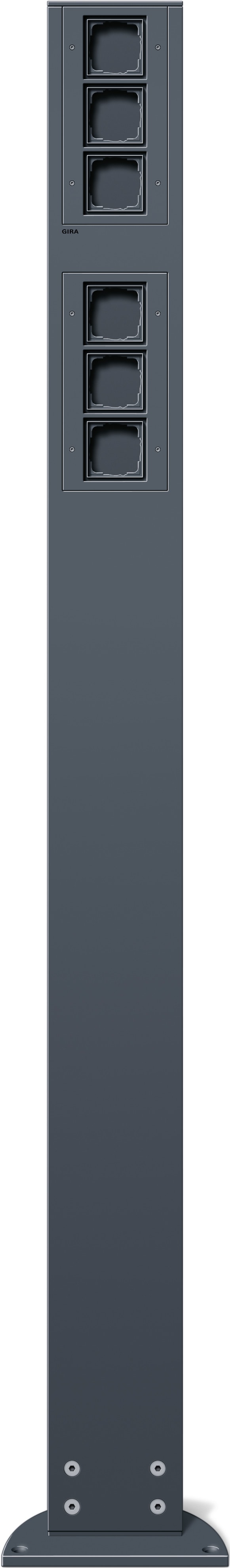 GIRA - 1600mm 6xtom enhet Energisøyle antrasitt