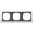 GIRA - Avdekkingsramme 3x for antrasitt Gira Event renhvit