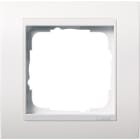 GIRA - Ramme Event hvit glanset med hvit mellomramme 1 hull