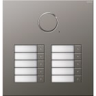 GIRA - Dørstasjon edelstål Audio 10kan innfelt Dørkommunikasjon edelstål