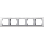 GIRA - Avdekkingsramme 5x for farge aluminium Gira Event renhvit