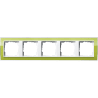 GIRA - Avdekkingsramme 5x for hvit Gira Event Clear grønn