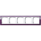 GIRA - Avdekkingsramme 5x for hvit Gira Event Clear aubergine