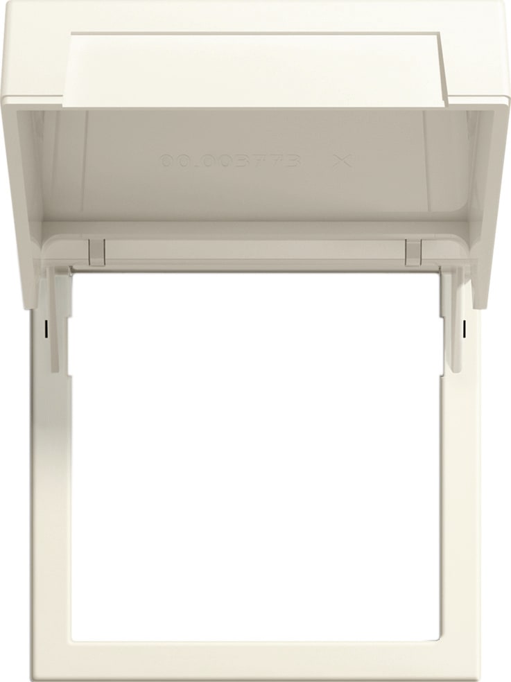 GIRA - Montasjeramme m/lokk System 55 kremhvit