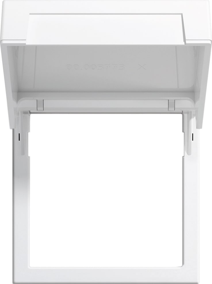 GIRA - Montasjeramme m/lokk System 55 hvit matt