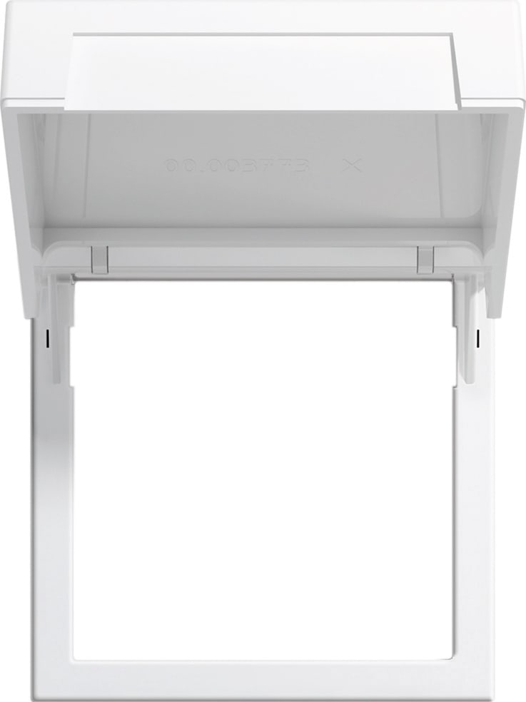 GIRA - Montasjeramme m/lokk System 55 hvit