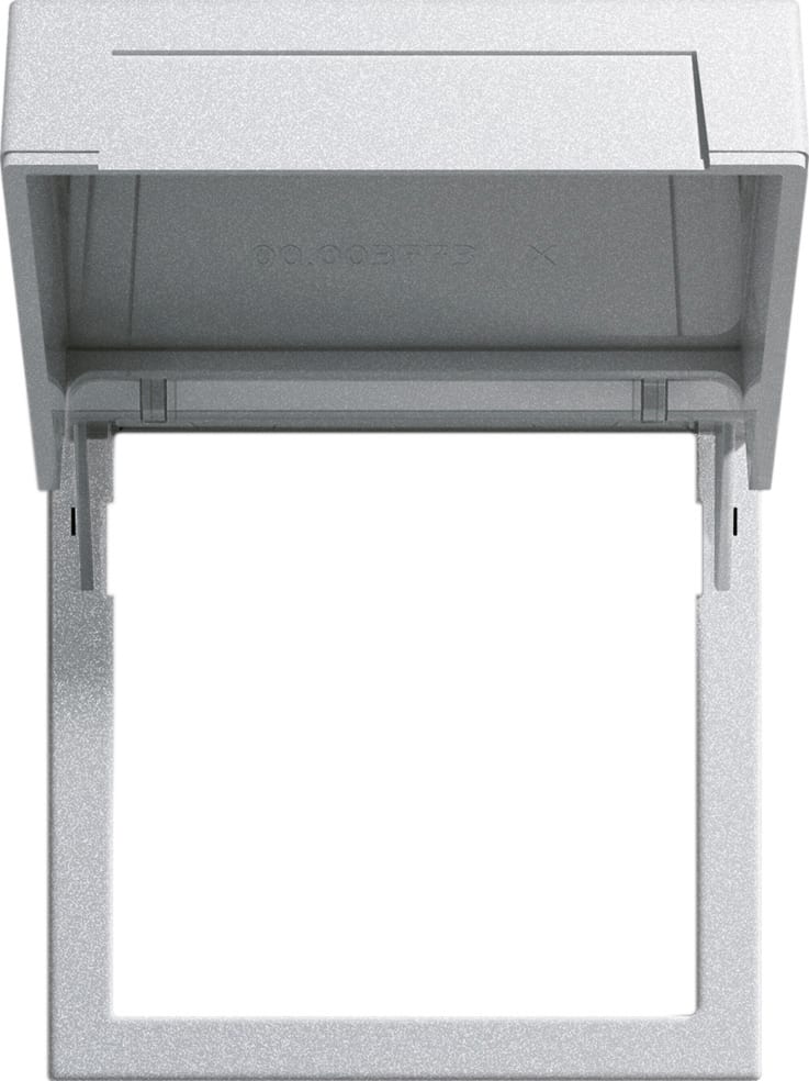 GIRA - Montasjeramme m/lokk System 55 farge aluminium