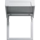 GIRA - Montasjeramme m/lokk System 55 farge aluminium
