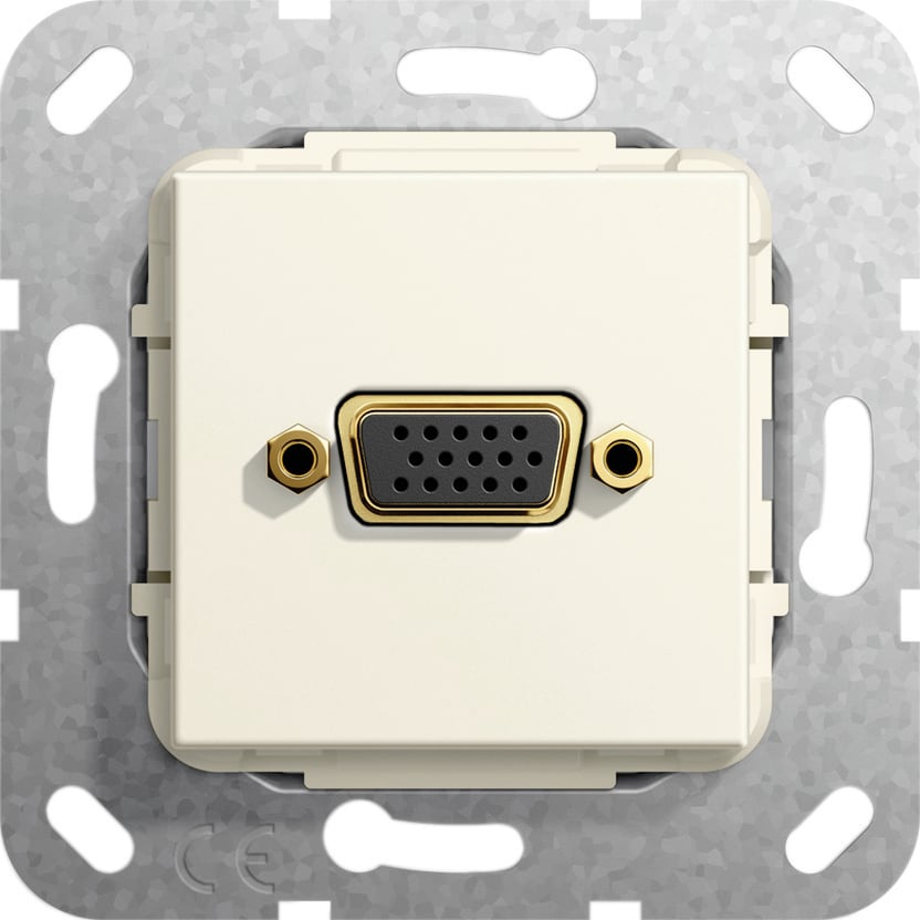 Function - VGA Overgangskabel Innsats kremhvit