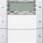 GIRA - Vippesett 2x Plus MF Gira E22 klar/aluminium