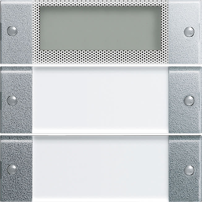 GIRA - Vippesett 2x Plus MF System 55 klar/f. aluminium