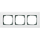 GIRA - Ramme esprit glass hvit 3 hull
