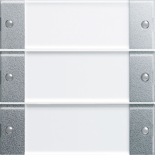 GIRA - Vippesett 3x MF System 55 klar/f. aluminium