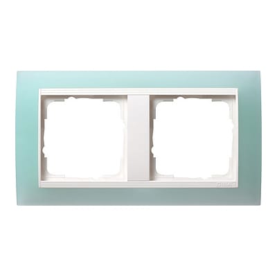 GIRA - Ramme Event Opak mint med hvit mellomramme 2 hull