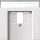 GIRA - Avdekking MF TAE+stereo+USB Gira F100 renhvit