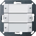 GIRA - Ringeknapp 3x Svarapparat System 55 transparent hvit