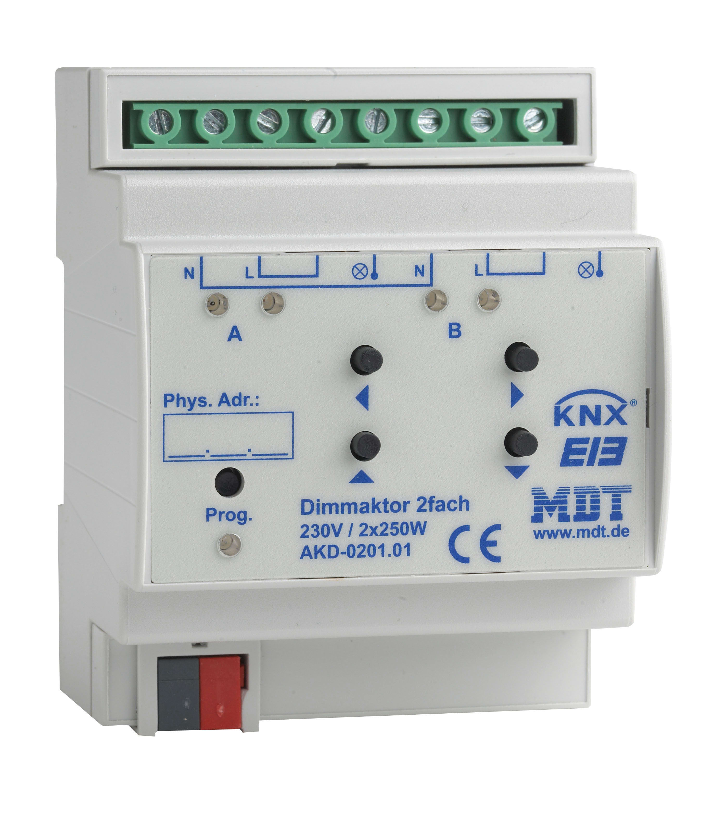 Function - KNX dimmer tavlemontert 2x250W