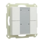 Function - KNX bryter Pluss med 4 knapper og med integrert bustilkobling. Lysdioder for statusmeldinger