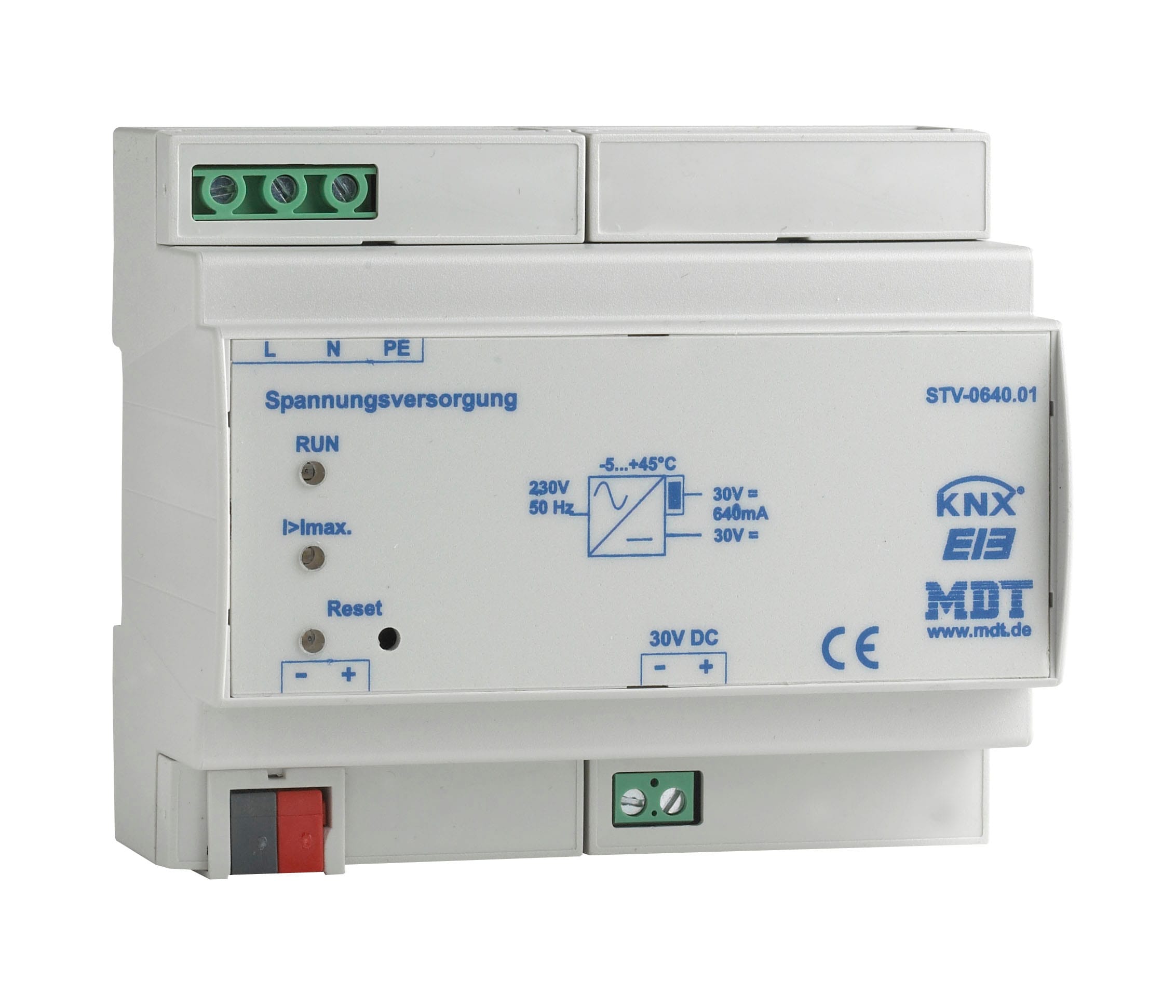 Function - KNX spenningsforsyning 640mA for å generere KNX busspenning.