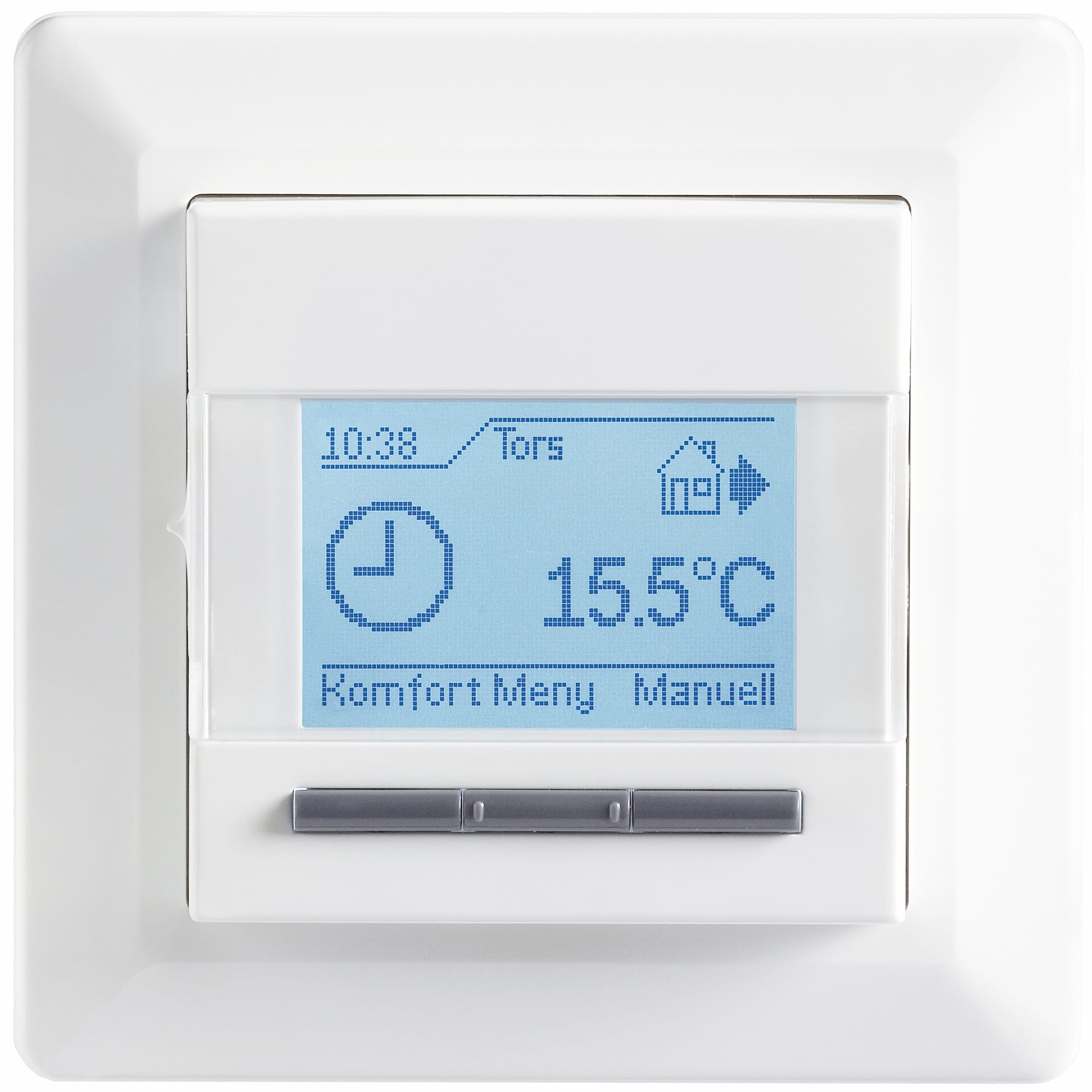 Function - Microtemp urtermostat MTW4 1999 hvit for montering i veggboks, 2-poletbryter og 16A.