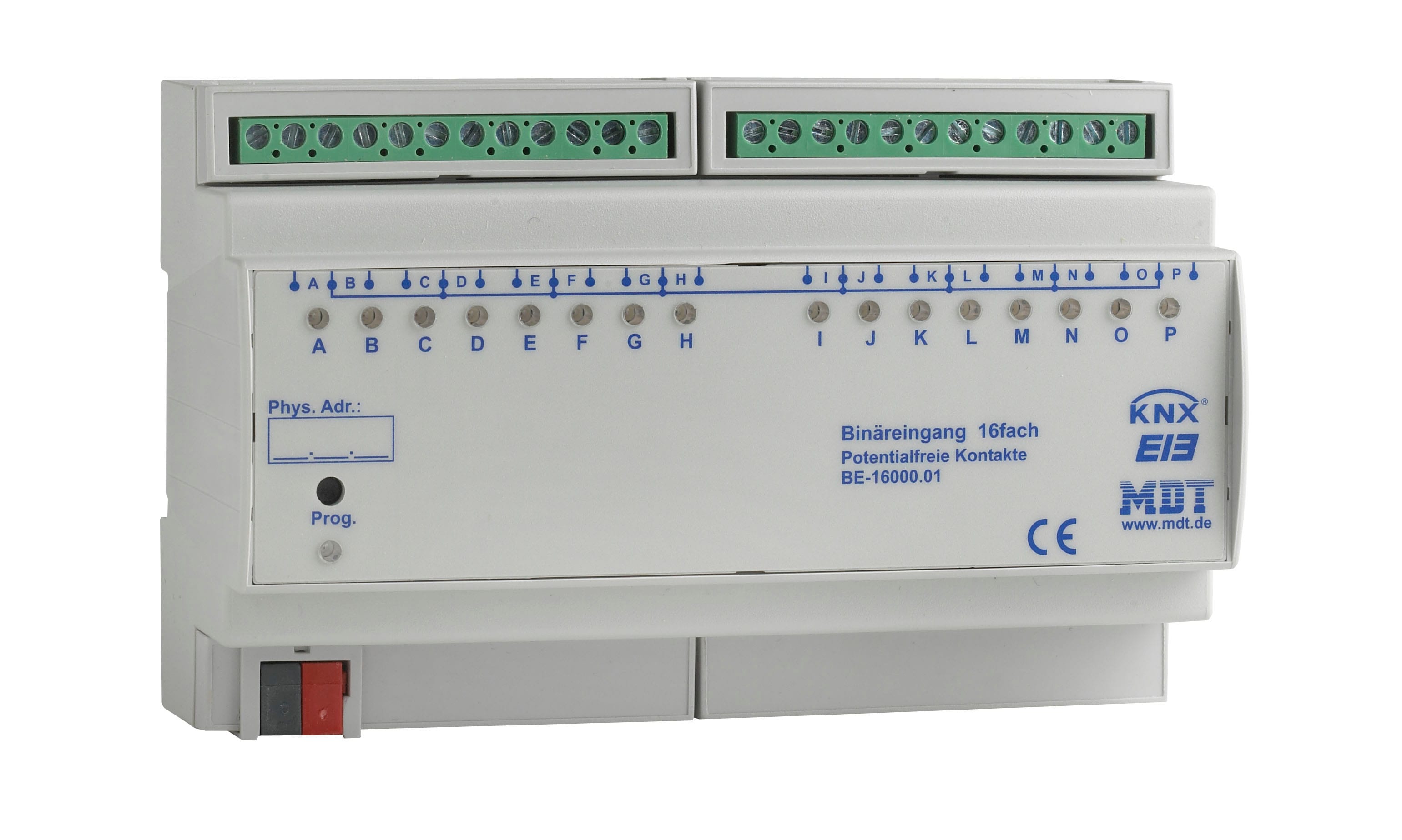 Function - KNX binærinngang 16K potensialfrit brytergrensesnitt.