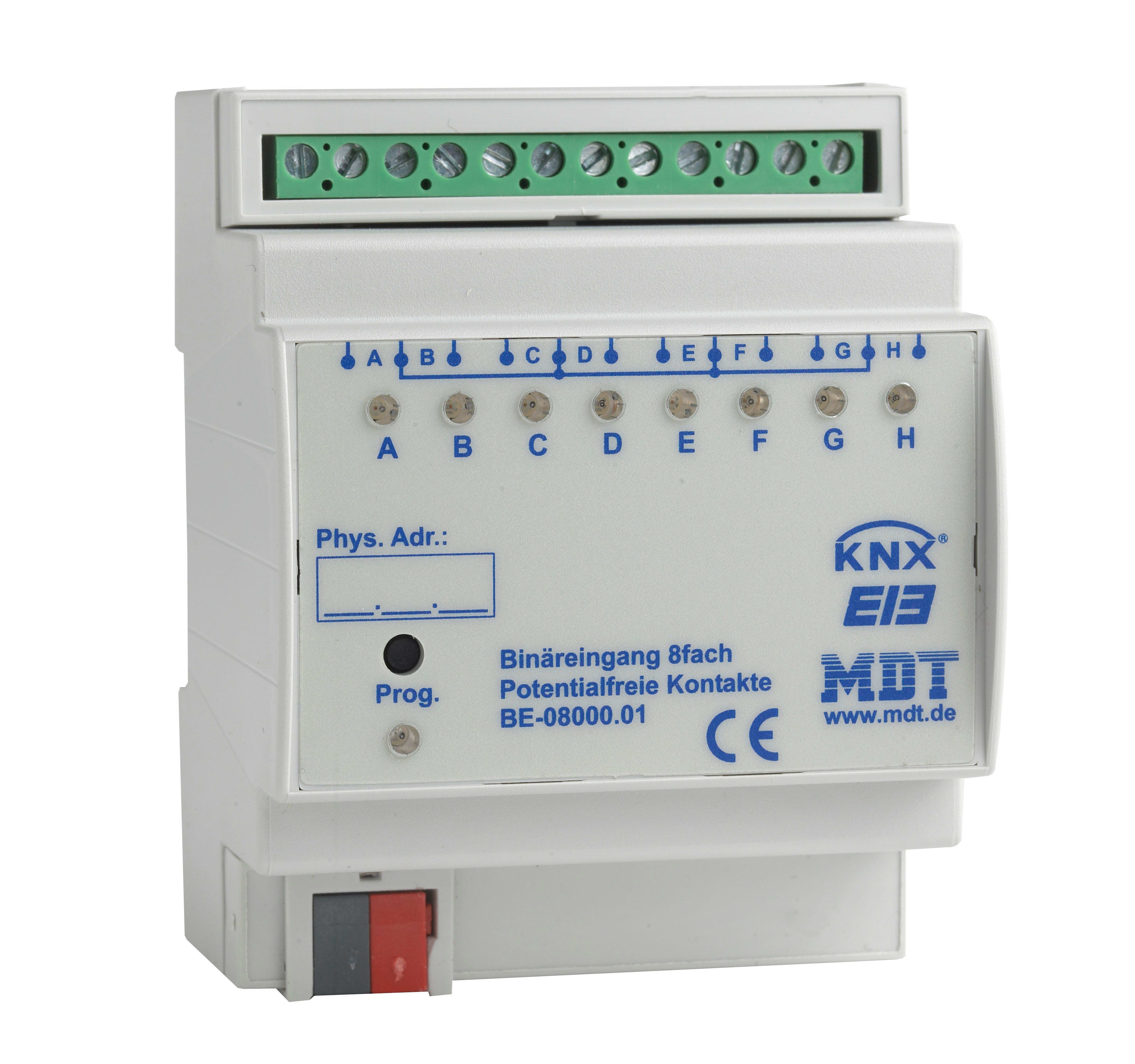 Function - KNX binærinngang 8K potensialfrit brytergrensesnitt.