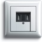 GIRA - USB LADER VEGGBOKS KOMPL. HVIT Micro Matic