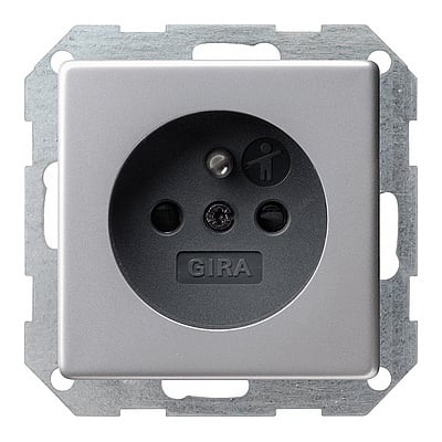 GIRA - STIKK. M/J. BV. ALU E22