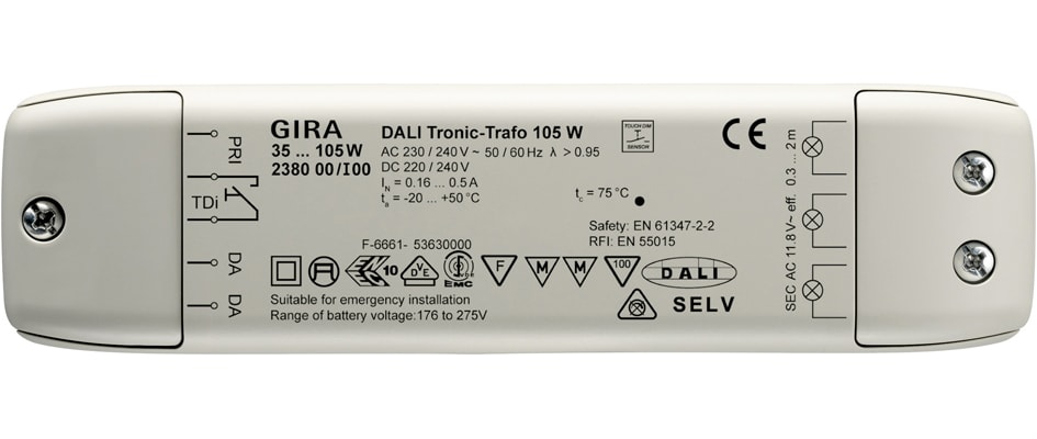 GIRA - DALI TRAFO TRONIC 105W