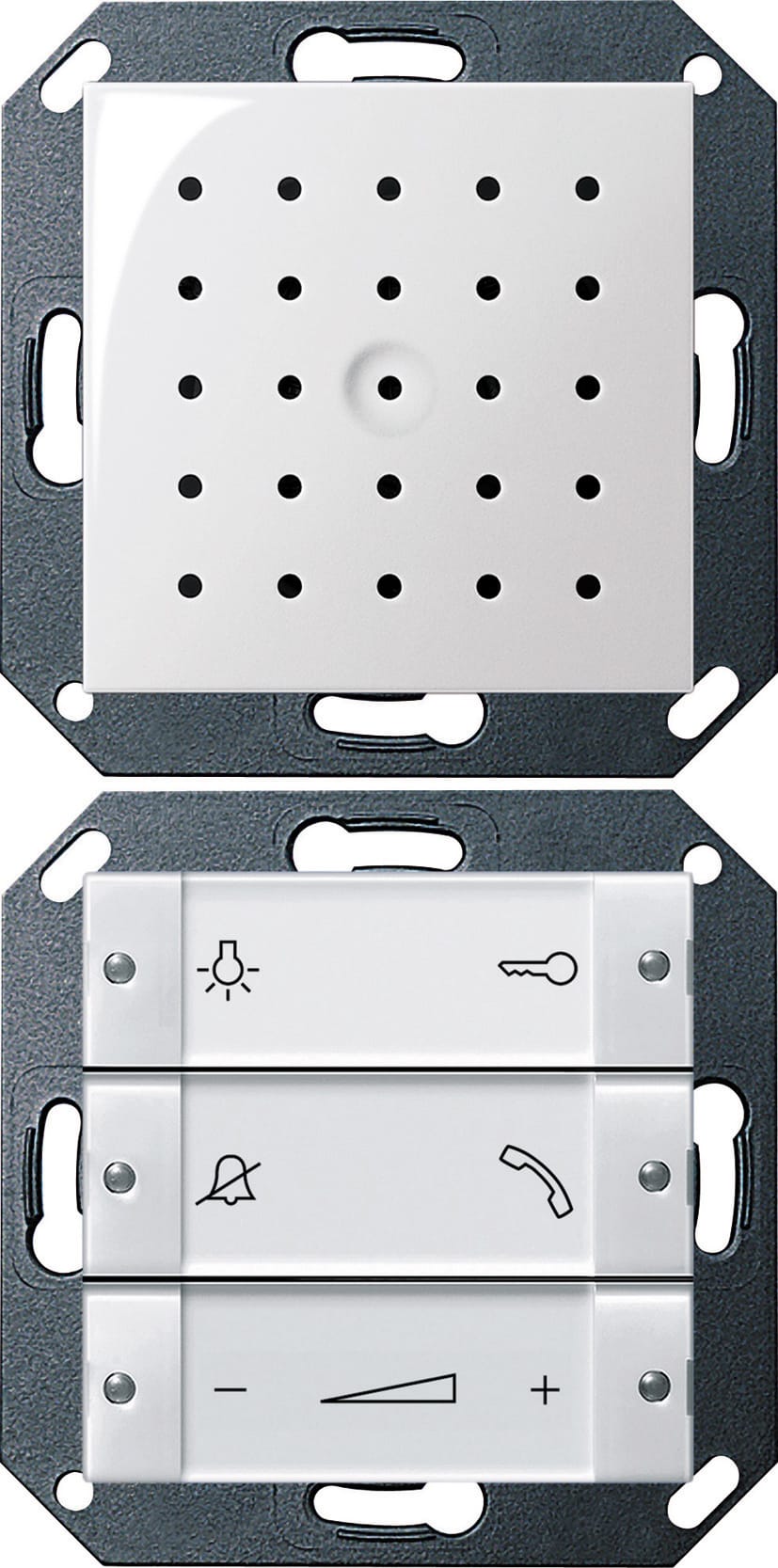 GIRA - Svarapparat System 55 hvit hvit matt